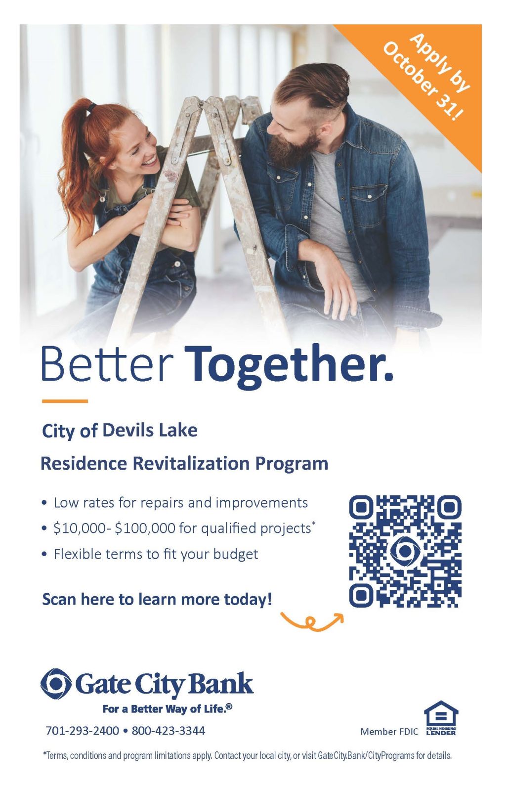 City of Devils Lake Residence Revitalization Program flyer